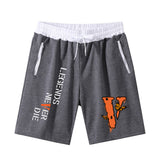 Vlone Shorts Printed Shorts Men'S Summer Cotton Casual Beach Pants