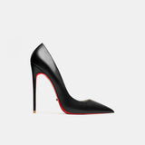 Red Bottom Heels Shallow Mouth Pointed High Heel Stiletto Heel Work Shoes for Catwalk