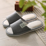 Cotton Slides Home Couple Slippers Men's Four Seasons Floor Slippers