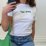 Vintage Y2g Shirts Summer Short-Sleeved Women's Top