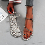 Women Open Toe Sandals Flats Spring Flat Beach Casual Sandals for Women