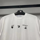 Off White T Shirt Short Sleeve Men'S And Women'S Cotton Tshirt Owt