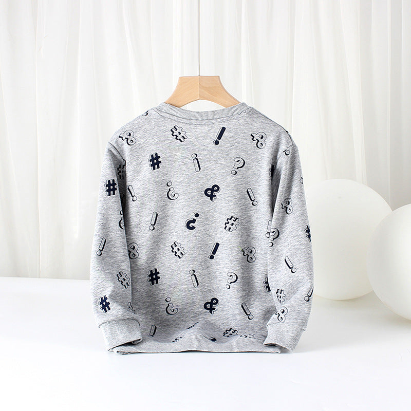 Children Long Sleeve Shirts Spring and Autumn Children Long-Sleeved Sweater