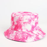 Bucket Hat Fishing Cap Cotton Print Fisherman Hat Double-Sided Tie-Dye Color Printing Fashion Sun Hat