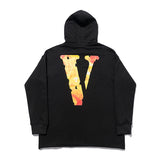 Vlone Hoodie Hooded Sweater Wool Coil Men'S And Women'S Loose Large V Pullover Hoodie Coat