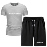 Fog Fear Of God T Shirt & Shorts 2 Pieces Set Summer Men'S Short Sleeve T-Shirt Shorts Casual