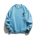 Man Fall Outfis Fall and Winter Creative Color Letter Print Sweatshirt Boys Street Loose Casual Top