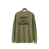 Gallery Dept T Shitrs Vintage Los Angeles Printed round Neck Long Sleeve T-shirt for Men