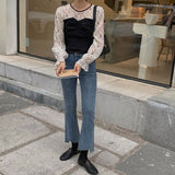 Gloria Vanderbilt Jeans Ripped Cropped Jeans High-Waisted Bootcut Pants