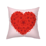 Valentine's Day Pillow Covers 4 Piece Random Styles Together, Printed Couple Love Love Heart Flowers Back Cushion