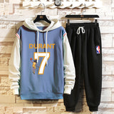 Men's Hoodie Suit Ankle-Tied Trousers Two-Piece Set