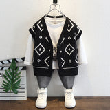 Toddler Boys Jackets Boys' Sweater Vest V-neck Cardigan