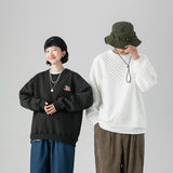 Men Graphic Hoodies Autumn and Winter Black Casual Jacket