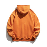 Man Fall Outfis Autumn and Winter New Fun Cartoon Printing Thickened Hooded Sweatshirt Couple Loose Pullover Top