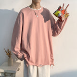 Men's Sweatshirt Autumn Loose round Neck Long Sleeve T-shirt Large Size Men's Clothing