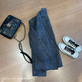 Naomi Watts Gypsy Outfits Cashmere Wool Overcoat Slimming Plaid Woolen Coat