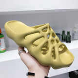 Mens Slide Summer Outdoor Wear Spider Web Slippers Men'S Fashion Coconut Sandals