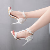 Nude Heels for Wedding Sandals