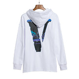 Pop Smoke Hoodies Car Overprint Large V Print Hooded