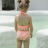 Children Swimsuit Children's Swimsuit Girls Hollow Backless