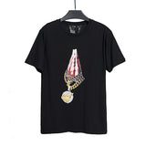 Vlone T Shirt Four Seasons Base Short Sleeve Vlone Palm Large V Printed Loose T-Shirt