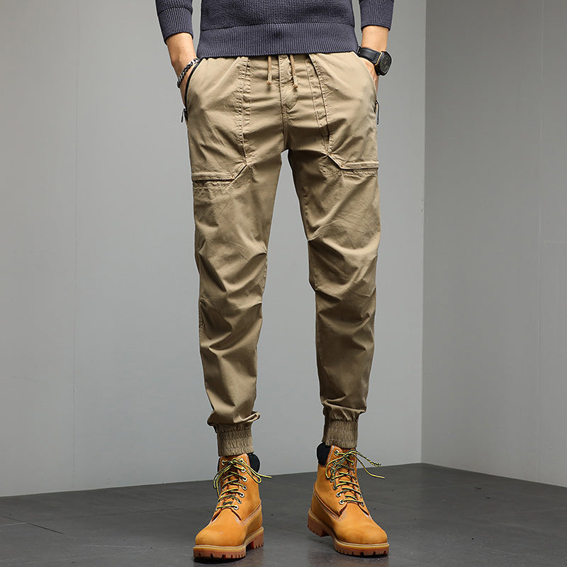 Cuffed Cargo Pants Casual Pants Men's Summer Clothing Harem Pants