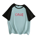 BTS Proof T Shirt Summer Patchwork Short-Sleeved T-shirt