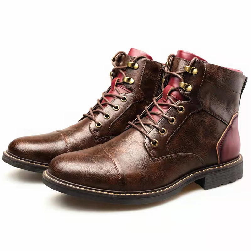 Yellowstone Cowboy Boots Large Size Men'S Tooling Short Men'S Boots