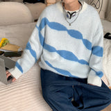 Men's Sweatshirt Autumn Men's Color Matching Sweater Loose