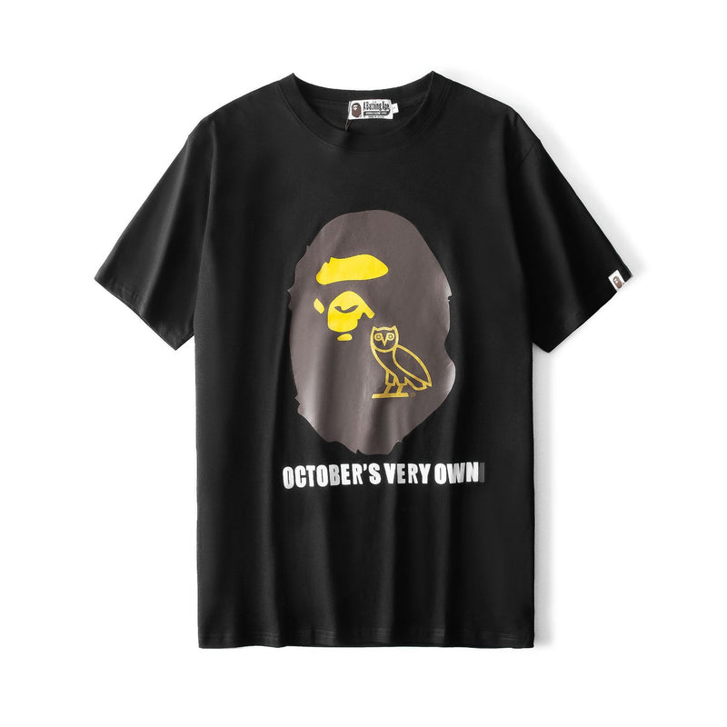 Bathing Ape T Shirt Printed T-shirt Short Sleeve Crew Neck T-shirt