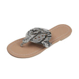 Women Open Toe Sandals Flats Summer Casual Flat Multi-Color Flip-Toe Large Size Shoes