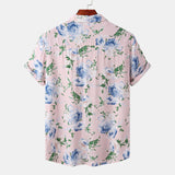 Camp Collar Shirt Short Sleeve Shirt Floral