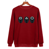 Squid Game Costume round Six Printed Crew Neck Sweatshirt