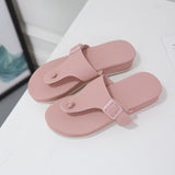 Women Open Toe Sandals Flats Summer Casual Large Size Flip-Toe Sandals