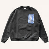 Askyurself Hoodie Wash Old Crack Terry round Neck Sweater