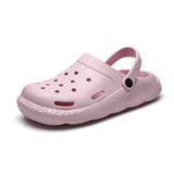 Crocs Summer Couple Sandals Large Size Beach Hole Shoes Thick Bottom Breathable Outdoor Slippers Men