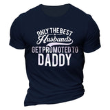 Man T Shirt Cotton round Neck Heat Transfer Patch Short Sleeve Shirt