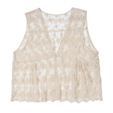 Coachella Music Festival Outfits Cardigan Vintage Artistic Crocheted Vest Thin Women