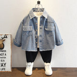 Toddler Boys Jackets Boy's Cowboy Shirt Spring Wear Outer