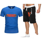Vlone T Shirts & Shorts 2 Piece Set Summer Trendy Shorts Men'S Casual