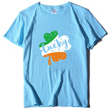 Valentine 'S Day T Shirt Large Size T-shirt Men 'S And Women 'S Short Sleeve Lucky Printed Summer