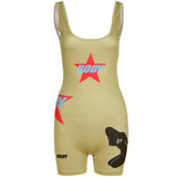 Summer Fashion Printed Sexy Sheath Tight Casual Fitness Sports Jumpsuit