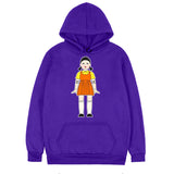 Squid Game Costume round Six Wooden Printed Pullover Hoodie