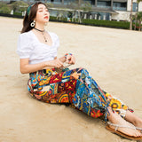 Coachella Music Festival Outfits Summer Beach Pants Women Loose plus Size Vintage Trousers Women