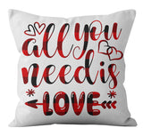 Valentine's Day Pillow Covers 4 Piece Random Styles Together, Holiday Home Gift Pillow Cushion Cover
