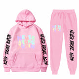 Never Broke Again Hoodie Casual Hooded Sweatshirt Casual Sports Pants