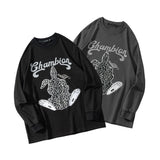 Man Fall Outfits Autumn and Winter Men's Clothing Stitching Internet Celebrity Couple Casual Sweatshirt Men's and Women's Fashion