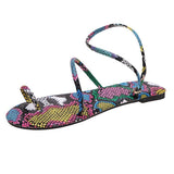 Women Open Toe Sandals Flats Spring Flat Beach Casual Sandals for Women