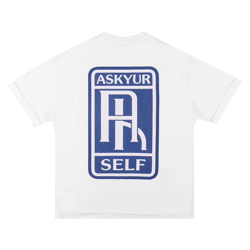 Askyurself T Shirt Letter Logo Printing Hip Hop Loose