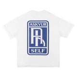 Askyurself T Shirt Letter Logo Printing Hip Hop Loose